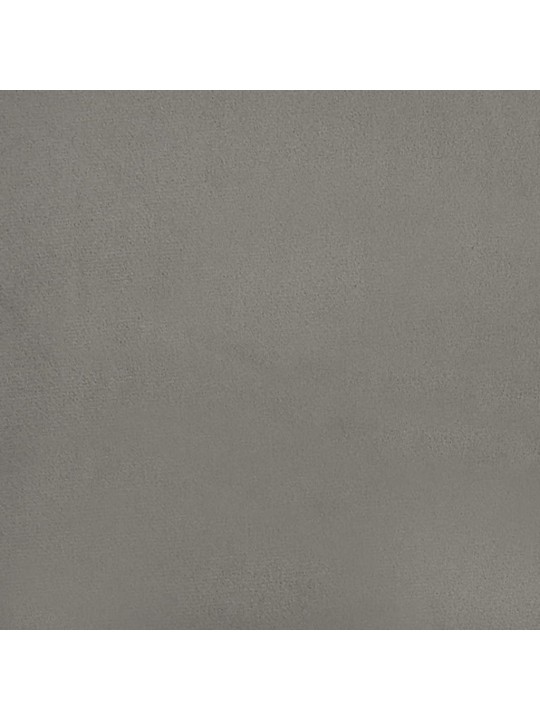 Taštičková matrace světle šedá 80 x 210 x 20 cm samet