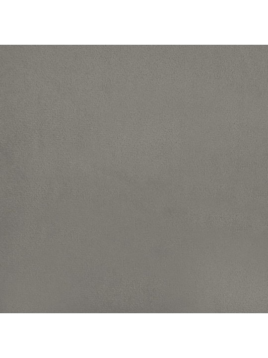Taštičková matrace světle šedá 120 x 210 x 20 cm samet