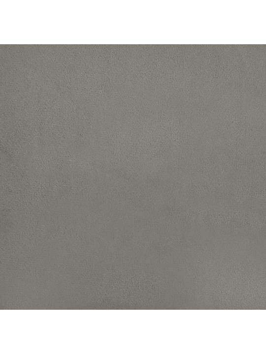 Taštičková matrace světle šedá 80 x 220 x 20 cm samet