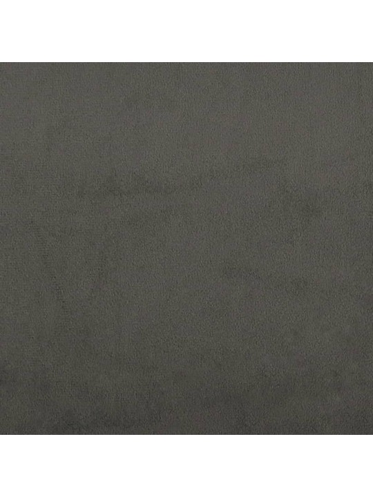 Taštičková matrace tmavě šedá 90 x 220 x 20 cm samet