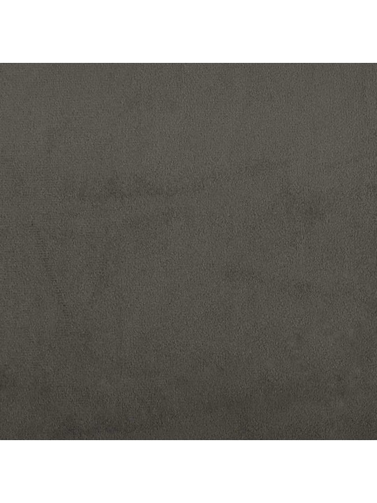 Taštičková matrace tmavě šedá 100 x 220 x 20 cm samet