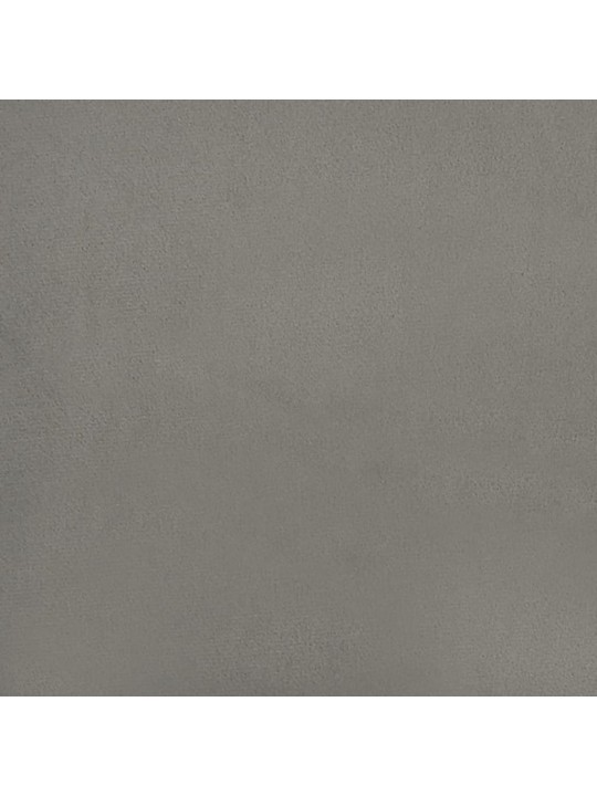 Taštičková matrace světle šedá 140 x 220 x 20 cm samet