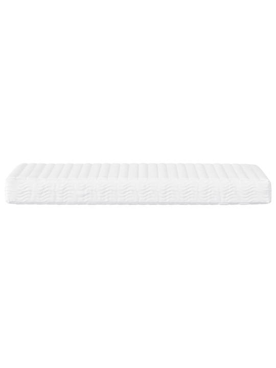 Pěnová matrace bílá 90 x 210 cm tvrdost H2 H3