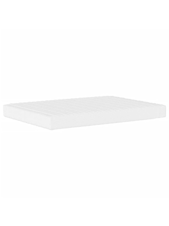 Pěnová matrace bílá 120 x 210 cm tvrdost H2 H3