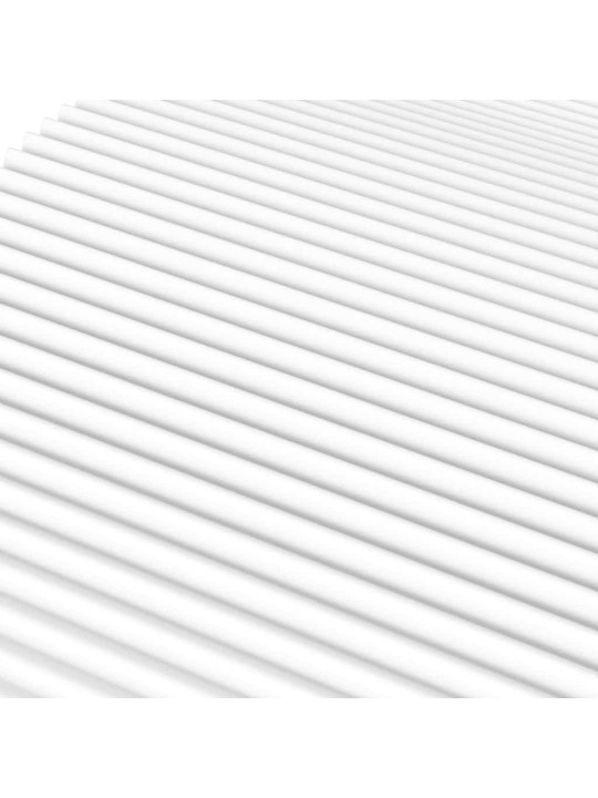 Pěnová matrace bílá 100 x 220 cm tvrdost h2 h3