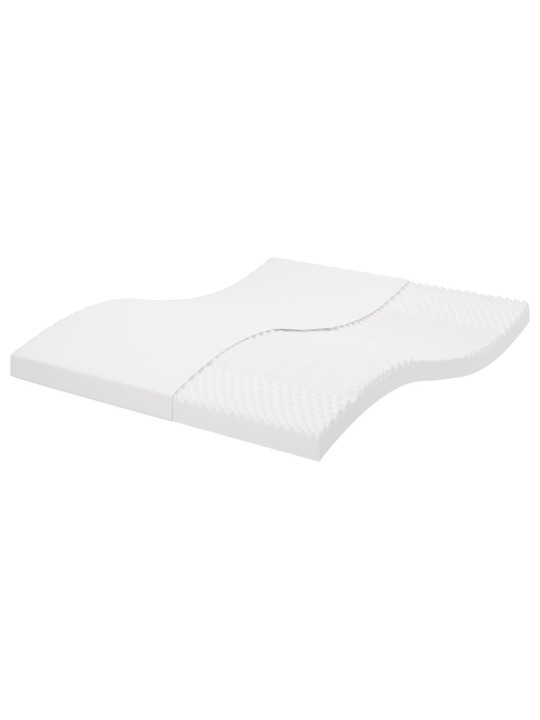 Pěnová matrace bílá 200 x 210 cm 7 zón tvrdost 20 ILD