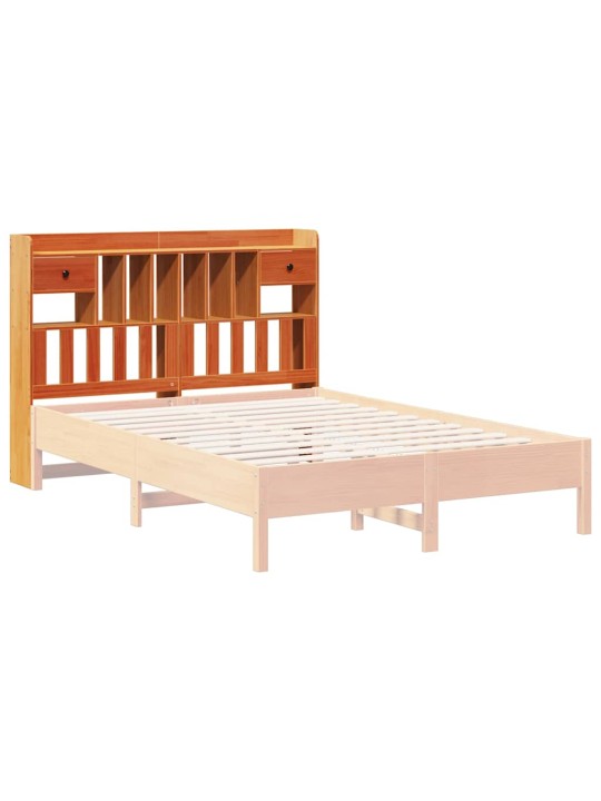 Čelo postele s úložným prostorem voskově hnědé 150 cm borovice