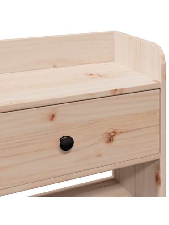Čelo postele s úložným prostorem 140 cm masivní borovice