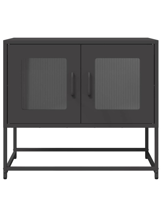 Tv skříňka černá 68x39x60,5 cm ocel válcovaná za studena