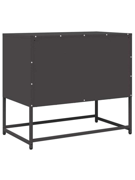 Tv skříňka černá 68x39x60,5 cm ocel válcovaná za studena