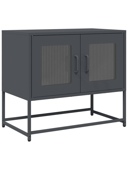 Tv skříňka antracit 68x39x60,5 cm ocel válcovaná za studena