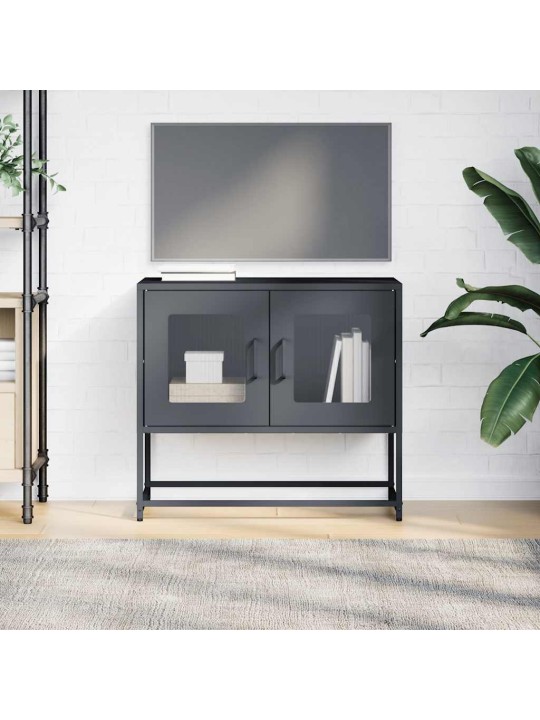 Tv skříňka antracit 68x39x60,5 cm ocel válcovaná za studena