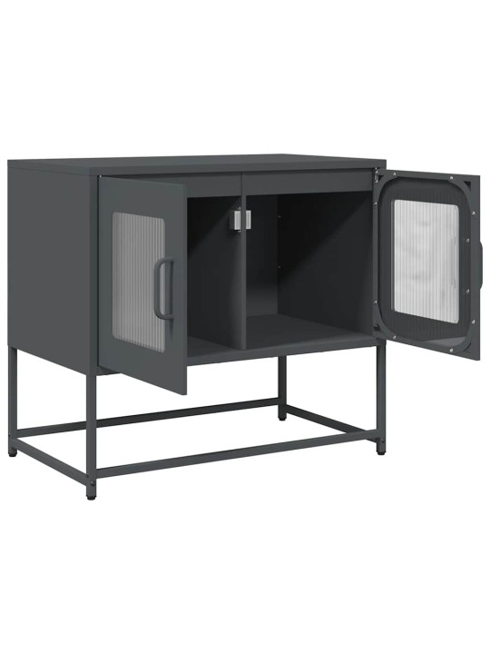 Tv skříňka antracit 68x39x60,5 cm ocel válcovaná za studena