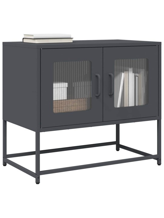 Tv skříňka antracit 68x39x60,5 cm ocel válcovaná za studena