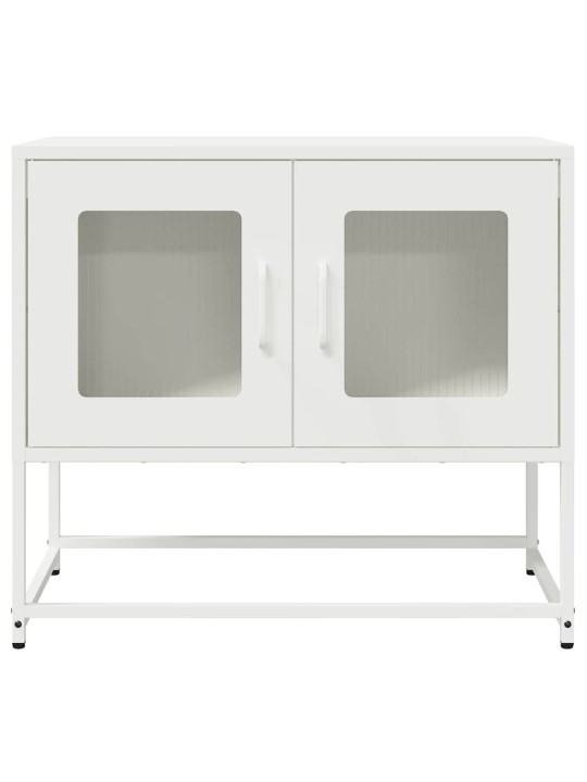 Tv skříňka bílá 68x39x60,5 cm ocel válcovaná za studena