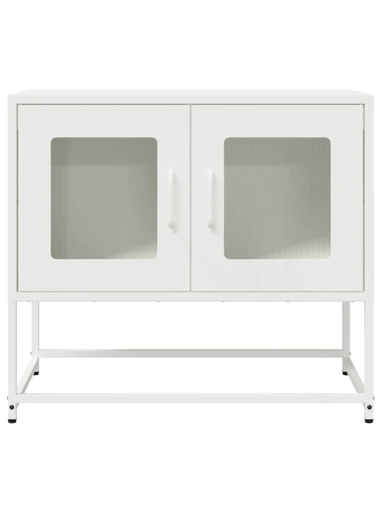 Tv skříňka bílá 68x39x60,5 cm ocel válcovaná za studena