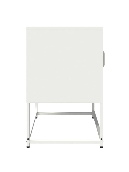 Tv skříňka bílá 68x39x60,5 cm ocel válcovaná za studena