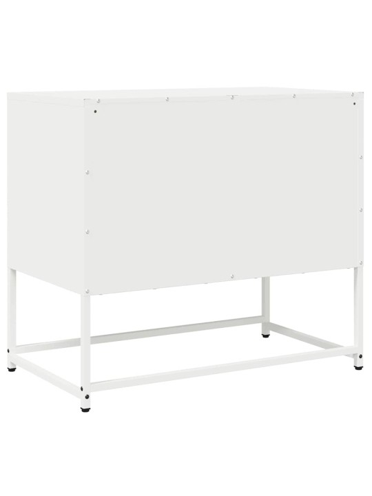 Tv skříňka bílá 68x39x60,5 cm ocel válcovaná za studena