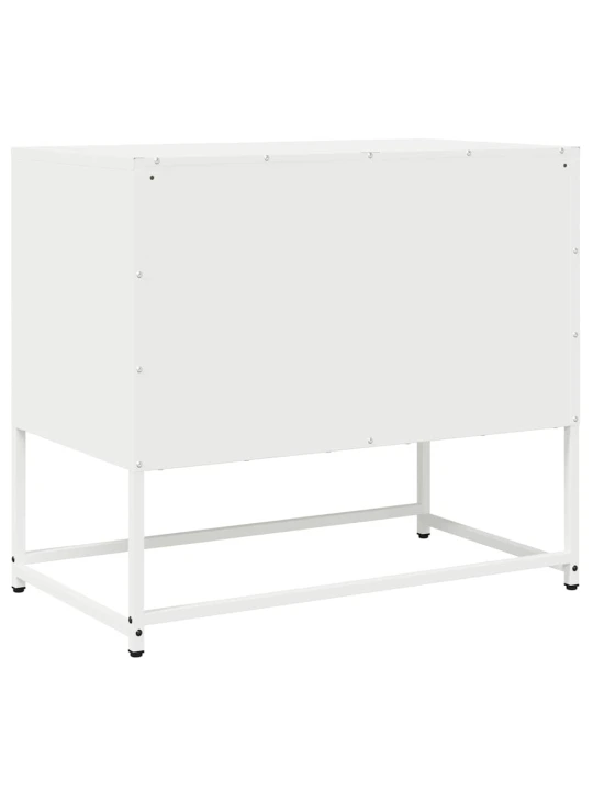 Tv skříňka bílá 68x39x60,5 cm ocel válcovaná za studena