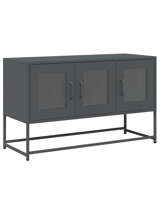 Tv skříňka antracitová 100,5x39x60,5 cm ocel