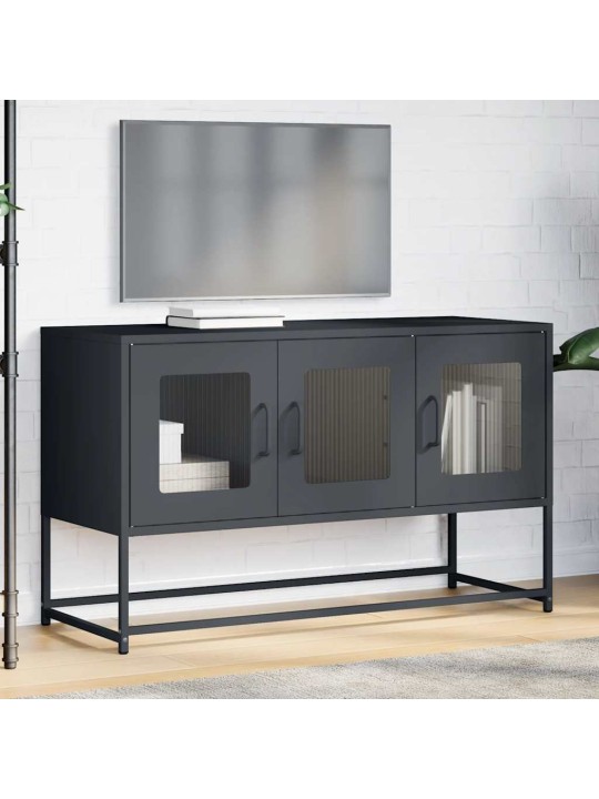 Tv skříňka antracitová 100,5x39x60,5 cm ocel