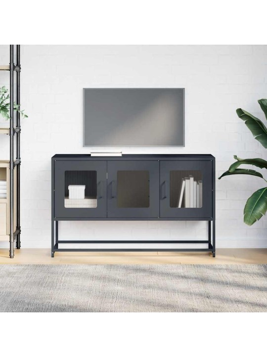 Tv skříňka antracitová 100,5x39x60,5 cm ocel