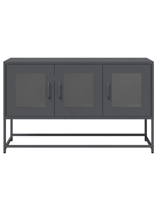 Tv skříňka antracitová 100,5x39x60,5 cm ocel