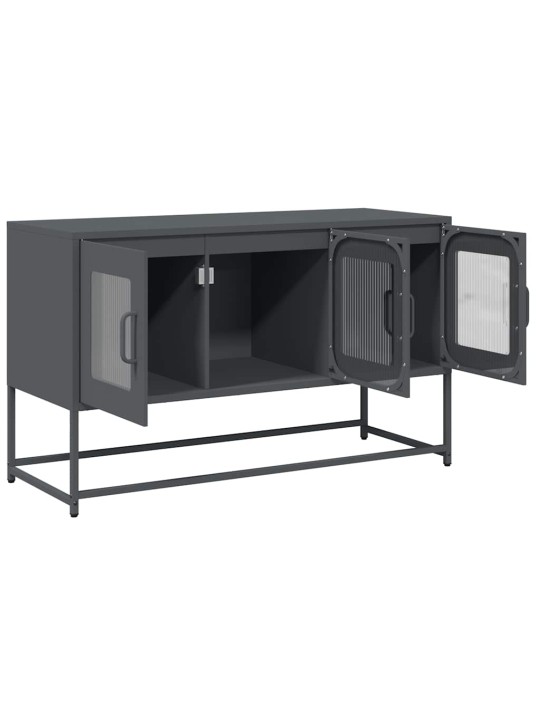 Tv skříňka antracitová 100,5x39x60,5 cm ocel