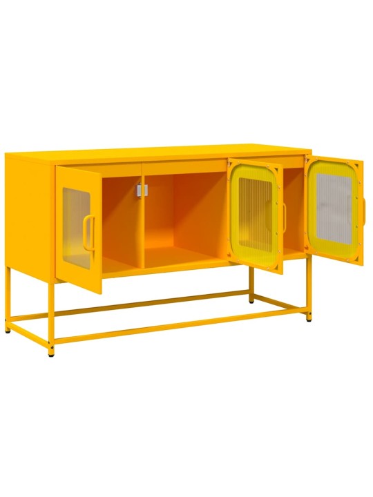 Tv skříňka hořčicově žlutá 100,5x39x60,5 cm ocel