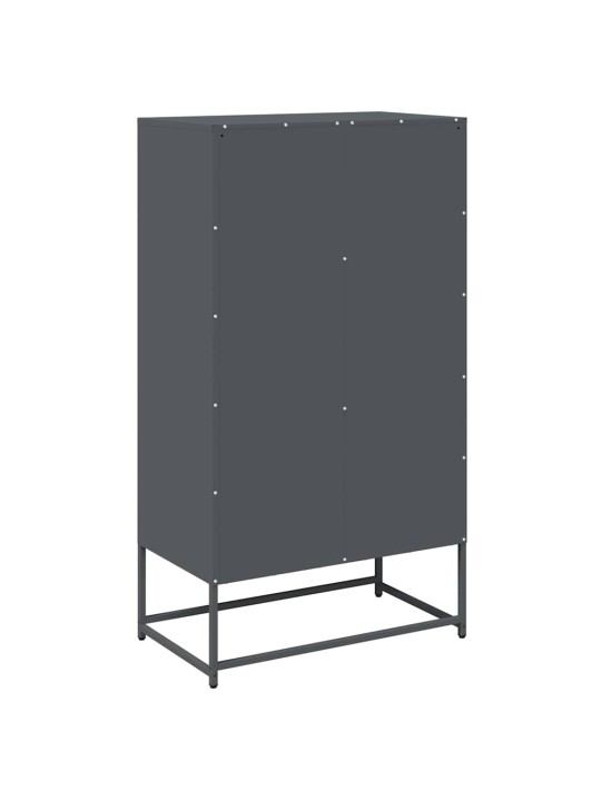 Skříň highboard antracitová 68x39x123 cm ocel