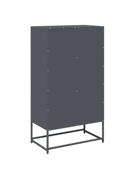 Skříň highboard antracitová 68x39x123 cm ocel
