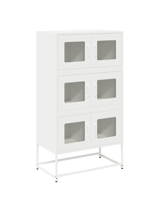 Skříň highboard bílá 68x39x123 cm ocel