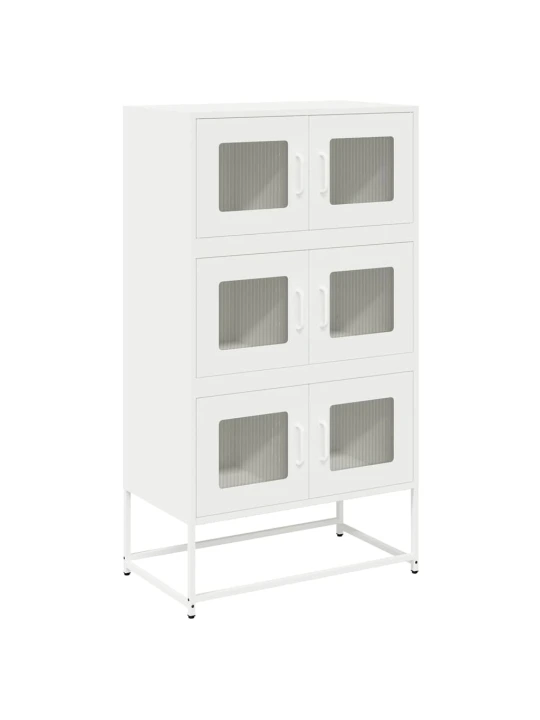 Skříň highboard bílá 68x39x123 cm ocel