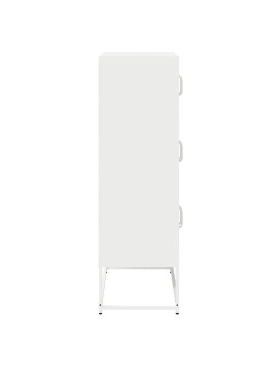 Skříň highboard bílá 68x39x123 cm ocel