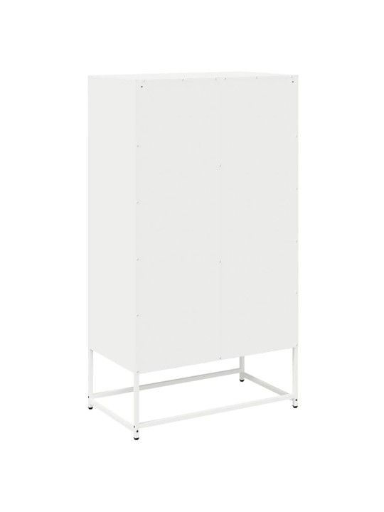 Skříň highboard bílá 68x39x123 cm ocel