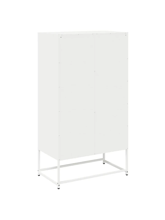 Skříň highboard bílá 68x39x123 cm ocel