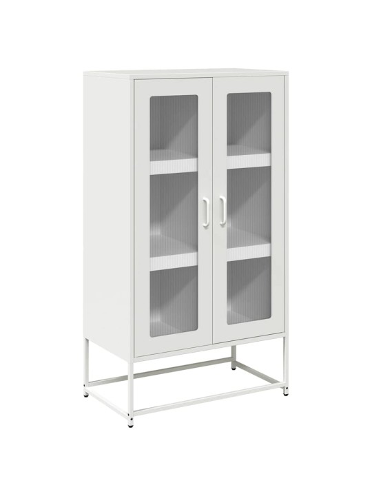 Skříň highboard bílá 68x39x123 cm ocel
