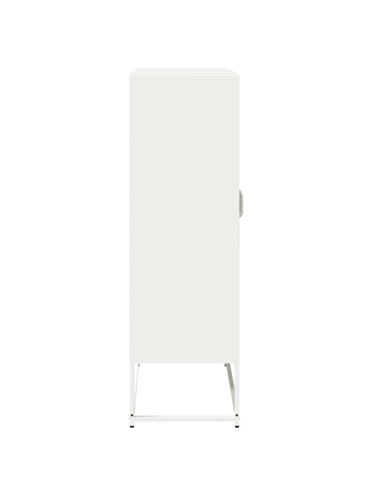 Skříň highboard bílá 68x39x123 cm ocel