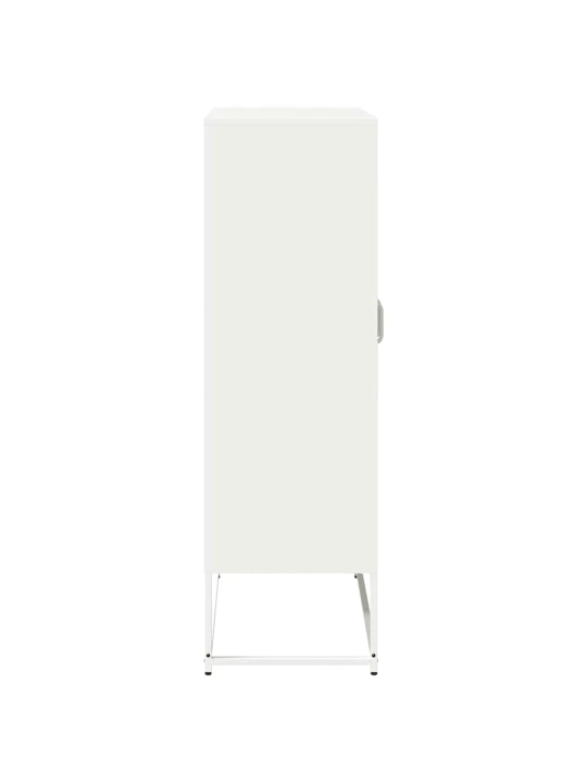 Skříň highboard bílá 68x39x123 cm ocel