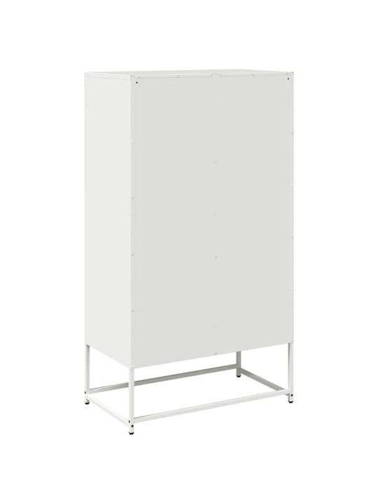 Skříň highboard bílá 68x39x123 cm ocel