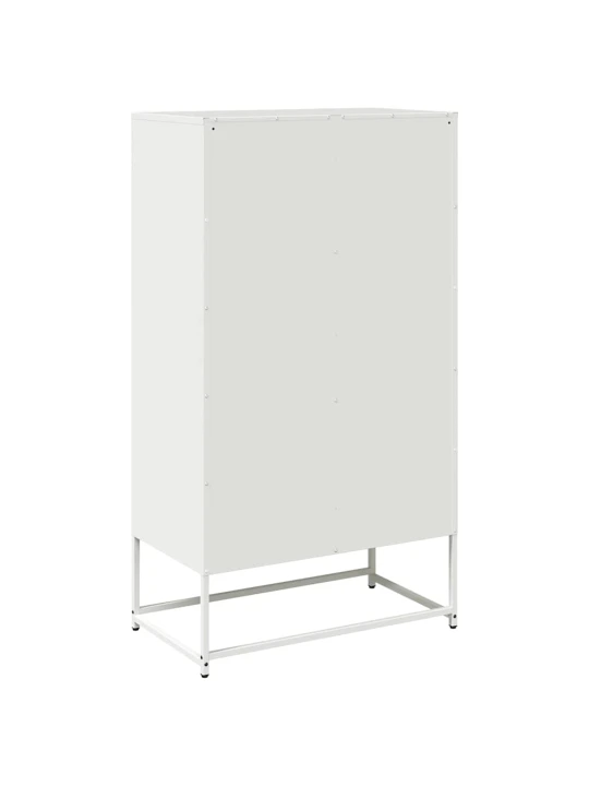 Skříň highboard bílá 68x39x123 cm ocel