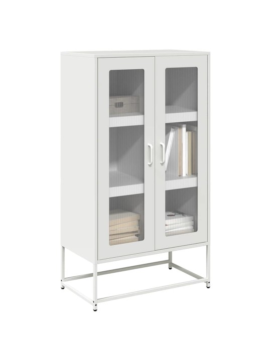 Skříň highboard bílá 68x39x123 cm ocel