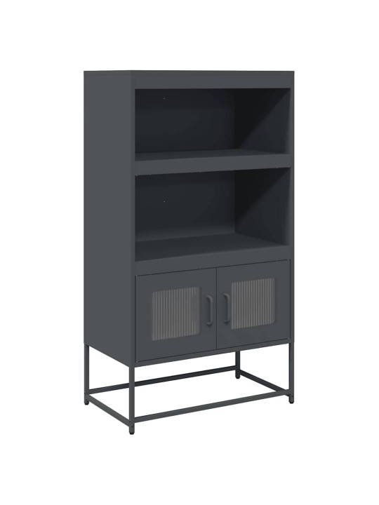 Skříň highboard antracitová 68x39x123 cm ocel