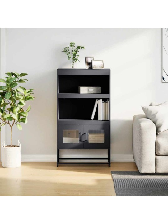 Skříň highboard antracitová 68x39x123 cm ocel