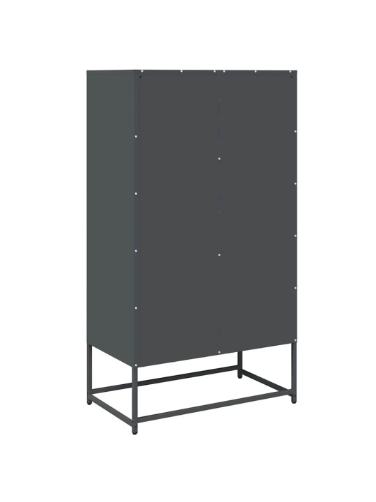 Skříň highboard antracitová 68x39x123 cm ocel