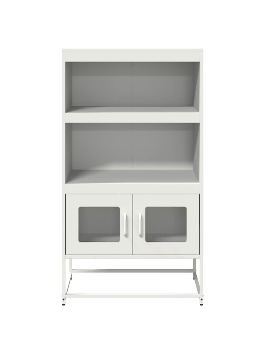 Skříň highboard bílá 68x39x123 cm ocel