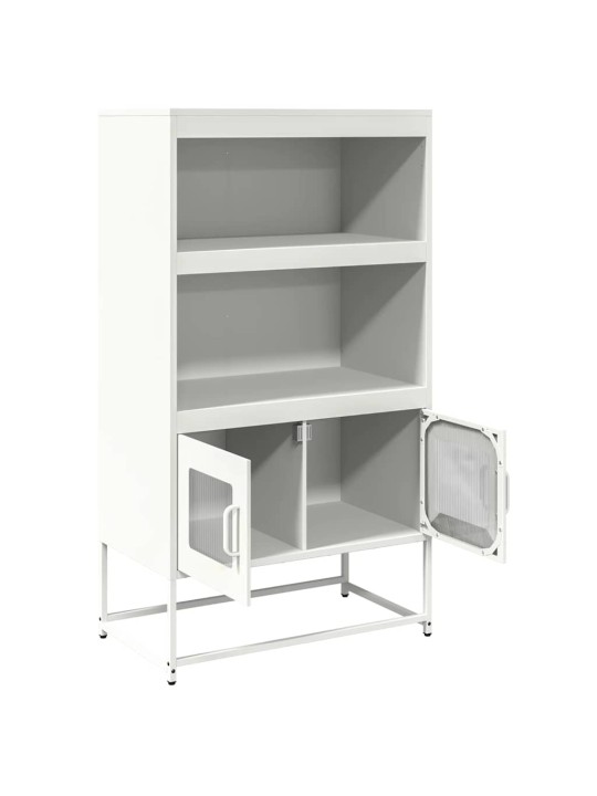 Skříň highboard bílá 68x39x123 cm ocel