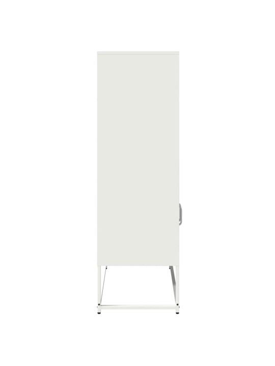 Skříň highboard bílá 68x39x123 cm ocel