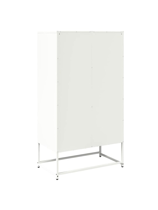 Skříň highboard bílá 68x39x123 cm ocel