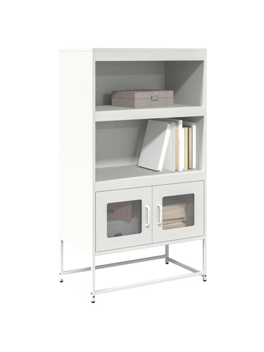 Skříň highboard bílá 68x39x123 cm ocel
